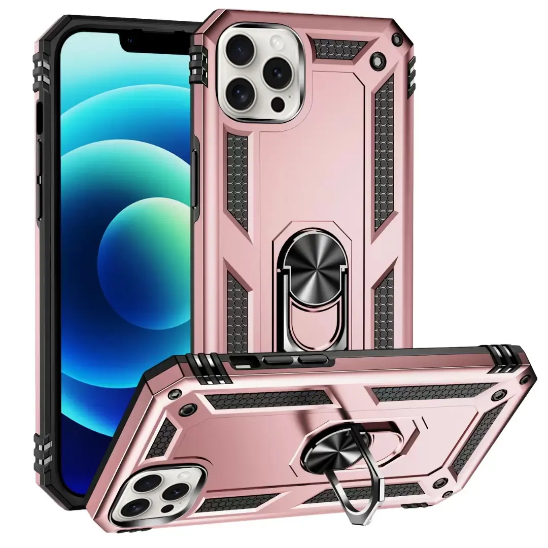 iPhone 11 Pro Max 2in1 Ring Case Rose Gold